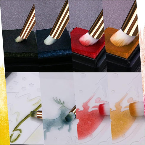 Dry Brush Miniature Painting Drybrush Detail Paint Brush Set Hobby Detail Blending Brushes for Effortless Miniature Painting, Scale Model Painting...