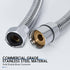 LukLoy ??/??" to ??/??" Nut Stainless Steel Shampoo Bowl Hose for Professional Salon Shampoo Bowl Faucet and Sprayer Head, Sprayer Head Not Includ...