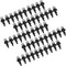 Oumefar 50pcs/Set Misting Nozzles Plastic Sprinkler Head Atomizer Nozzles Adjustable Misting Drippers for Garden Agricultural Greenhouse Drip Irri...