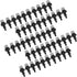 Oumefar 50pcs/Set Misting Nozzles Plastic Sprinkler Head Atomizer Nozzles Adjustable Misting Drippers for Garden Agricultural Greenhouse Drip Irri...