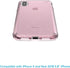 Speck Products Compatible Phone Case for Apple iPhone XS/iPhone X, PRESIDIO CLEAR + GLITTER Case, Bella Pink with Gold Glitter/Bella Pink...