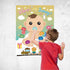 Fepito Baby Shower Party Games - Pin The Dummy On The Baby Game with 24pc Pacifier Stickers...