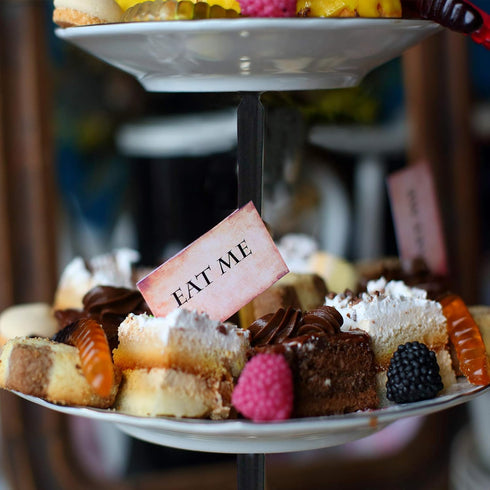3 Tier Cake Stand Fitttings Kits Fruit Cake Plate Handle Fitting Cupcake Hardware Rod Stand Holder Black Crown 5 Sets?Plate not Included?...