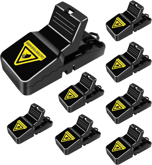 Mouse Trap, Rat Traps Indoor for Home Small, Mice Traps Outdoor, Reusable Quick Effective Mousetrap for Home- 8 Pack...