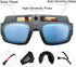 Welding Glasses Auto Darkening,Solar Powered Welding Goggles,Adjustable, Lightweight,Welder Goggle Anti-Flog Anti-Glare Protective Goggles...