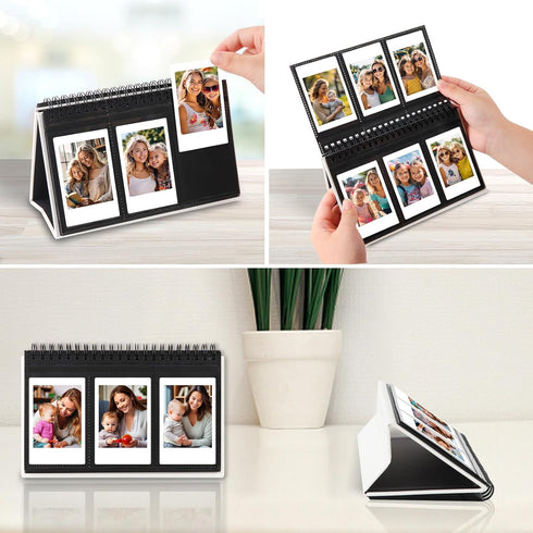 Ruibytree Desk Calendar Style Photo Album with 96 Pockets for Fujifilm Instax Mini (12/11/9/8/7S/40), Polaroid PIC-300P/Z2300 - Holds 2x3 Inch Pho...