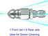 RIDGE WASHER Sewer Jetter Nozzle for Pressure Washer Drain Jetting Hose, 1/4'' Quick Connect, 5000 PSI...