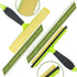 Shower Squeegee Window Squeegee Cleaner for Shower Doors Glass, 2 in 1 Window Cleaning Tool Window Scrubber Handheld Squeegee for Car Windshield w...