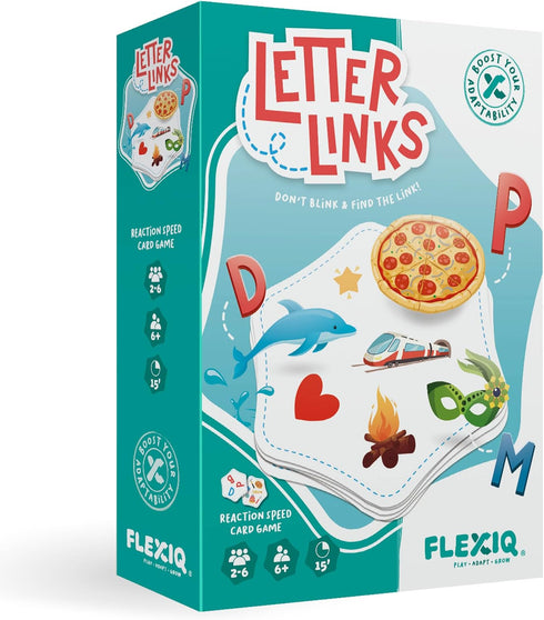 WHAT DO YOU MEME? Letter Links — Word Match Game by FlexiQ, Brain Teasers for Kids 6+, Board Games for Family Night...