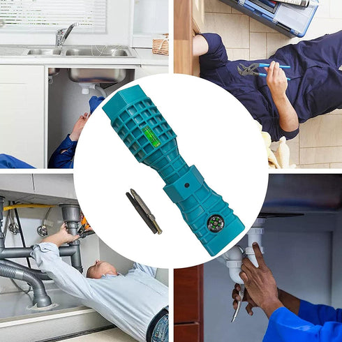 24 in 1 Faucet and Sink Installation Tool, Multifunction Plumbing Faucet and Sink Installation Wrench Water Pipe Wrench for Toilet/Sink/Kitchen Pl...