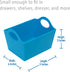Simplify Neon, 5 Pack, Mini Storage Containers, Bins, Drawer, Office Organization, Good for Toys, Hair Accessories, Bobby Pins, Q-Tips, Small Item...