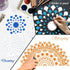 24 Pieces Mandala Stencil Reusable Mandala Painting Templates Floral Design Stencil Mandala Drawing Craft Stencil for DIY Wall, Tile, Furniture, C...
