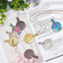 8Pcs Yarn Thread Cutter Pendants Round Portable Yarn Cutter Tool 4 Colors Metal Round Thread Cutter Pendant Thread Floss Cutting Tools for DIY Sew...