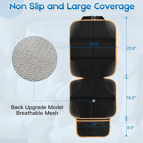 Car Seat Protector for Child Car Seat, 600D Fabric Carseat Seat Protectors, 1 Pack Seat Protector Under Baby Pet Car Seat with Non-Slip Backing, T...