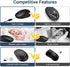 iClever Wireless Mouse, MD165 Dual Mode Wireless Mouse, Bluetooth Type-C Rechargeable Mouse, 2.4G Wireless Computer Mice with USB Receiver, 3 Devi...
