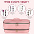 Double-Layer Portable Waterproof Travel Carrying Case for Shark Flexstyle Styler/Hair Dryer/Dyson Airwrap and Hair Styler Attachments, Bag Only (P...