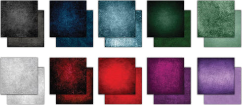 Craft Consortium Double-Sided Paper Pad 12"X12" 30/Pkg-Grunge-Dark Tones, 20 Designs, Multi...