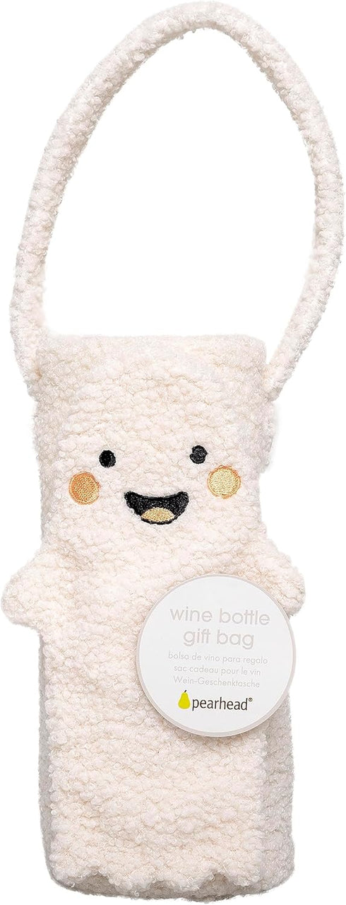 Pearhead Sherpa Wine Bottle Gift Bag, Ghost Wine Bottle Bag, Halloween Party Ideas, Sherpa Wine Gift Bag, Funny Fall Housewarming Ideas...