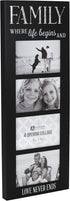 Malden International Designs Laser Cut Industrial Expressions Family Where Life Begins Silkscreen Design and Laser Cut Galvanized Metal Accent Pic...