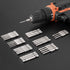 30 Piece Hex Head Allen Wrench Drill Bit Set, 1/4 Inch Hex Shank Metric and SAE S2 Steel Hex Bit Set, Magnetic Tips 50mm Long (SAE+METRIC HEX BITS...