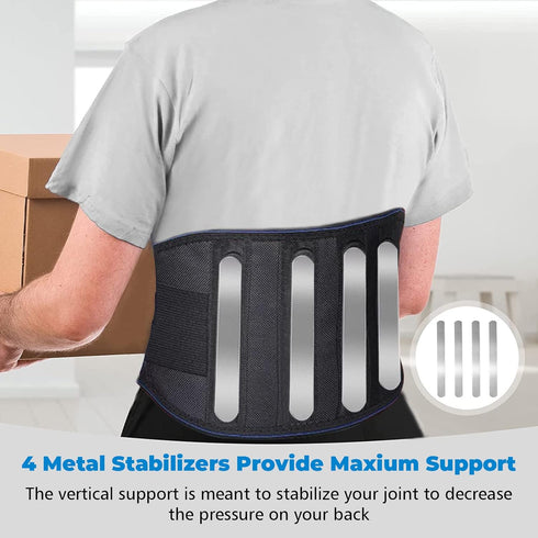 Heating Magnetic Therapy Back Brace Support Belt for Men Women, for Sciatica, Herniated Disc, Scoliosis Back Pain Relief - XXL1...