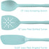 Rachael Ray Tools and Gadgets Spoon, Slotted and Solid Turners Set/ Cooking Utensils - 3 Piece, Light Blue...