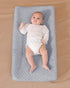 Solid Changing Table Pad Cover Cradle Sheet, Fits 32"/34''x16" Contoured Diaper Changing Pad, Ultra Soft Cozy Minky Dots Plush Changing Table Cove...