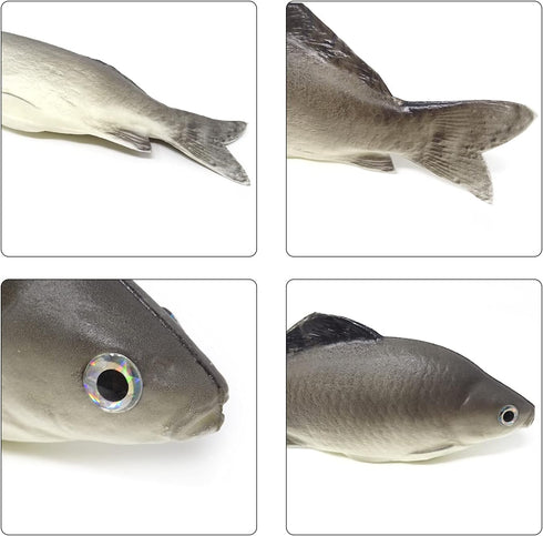 Honbay 2PCS Fake Fish Artificial Sea Fish Model Simulated Animal Fish Playset Model for Kitchen Decor Photography Props Food Display Favor (7.48 I...