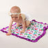 Baby Girls Reversible Minky Velboa Stroller Blanket (Choose Color) (Birds/Violet)...