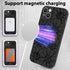 MZELQ for iPhone 13 Case, Silicone Black Floral Flowers Cute Pattern, Magnetic Compatible with MagSafe Sunflowers Camera Protection Phone Case...