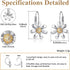 Daisy Earrings 925 Sterling Silver Leverback Drop Dangle Earrings for Women 18K White Gold Plated CZ Trendy Daisy Flower Earrings Jewelry for Sens...