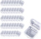80 Pcs Mini Square Storage Containers and Organizer with Hinged Lid,Transparent Craft Supply Box for Earrings Chains Tiny Items Earplug...