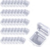 80 Pcs Mini Square Storage Containers and Organizer with Hinged Lid,Transparent Craft Supply Box for Earrings Chains Tiny Items Earplug...