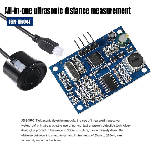 3pcs JSN-SR04T Ultrasonic Distance Sensor,Measuring Ranging Transducer Module Ultrasonic Module 5V DC Waterproof Measuring Transducer Module with ...