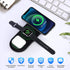 Wireless Charger for iPhone, KingTSYU 3 in 1 Charging Station for Apple Multiple Devices, Travel Wireless Charging Pad Compatible for Phone/iPhone...