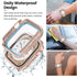 Goton 2 in 1 Waterproof Rugged Case for Apple Watch Screen Protector 44mm Series 6 5 4 SE, 360 Protective Glass Face Cover Hard PC Bumper + Back F...