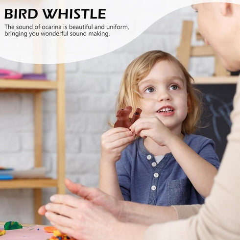 4Pcs Water Bird Whistle- Musical Bird Call Whistle Warbling Whistles for Kids Adults Ceramic Noisemaker Toys for Birthday Easter Christmas Party F...