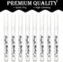 White Markers Pen, 8 Pack White Paint Pens, Fine Tip, Acrylic White Permanent Markers for Black Paper, Sketching, Drawing, Wood, Rock, Tyres, Plas...
