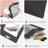 100 Pieces Resealable Mylar Bags with Clear Window Smell Proof Bags Packaging Bags Foil Pouch Zip Bags for Food Self Sealing Storage Supplies (Bla...