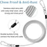 jenico Dog Tie Out Cable: 10 ft Dog Lead for Yard - Heavy Duty Chain Leash Outside for Small Large Dogs Up to 500 lbs - Outdoor Dog Runner Tether...