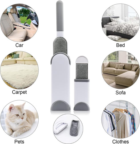 Pet Hair Remover Brush,Dog Hair Remover for Clothes - lint Remover Brush,Lint Brush Pet Hair Remover for Dogs, Cats & Puppies, Small Size (Gray)...
