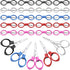 Folding Scissors Small Foldable Scissors Mini Travel Stainless Steel Portable Scissors Bulk Glasses Shaped Anti Rust Sewing Cutter Shear for Nurse...