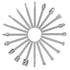 20Pcs HSS Different Burr Set Carving Bits Wood Engraving Router Bit w/ 1/8"(3mm) Shank, Rotary Tools Accessories for DIY Woodworking and Carving...