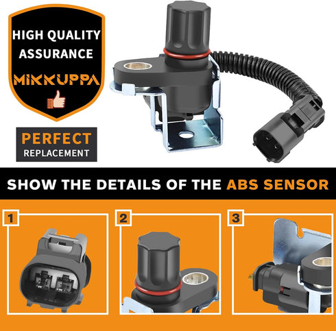 MIKKUPPA ABS Wheel Speed Sensor - 5014787AA 970-024 Compatible with 1998-2005 Dodge Ram 1500 Ram 2500 Ram 3500, 1998-2003 Dodge Durango...
