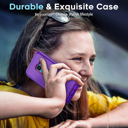 LeYi for Samsung S9 Case, Galaxy S9 Cases, 3 in 1 Full Body Shockproof Rubber Dustproof Rugged Defender Protection Phone Cover for Samsung S9 Phon...