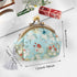 Oyachic Embroider Coin Purse Vintage Wallets Canvas Change Pouch Floral Trinkets Small Kiss Lock Clasp Handbag Jewelry Bag Tassels Women...