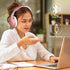 B9 Wireless Headphones Over-Ear, 60 Hours Playtime Lightweight Folding Hi-fi Stereo Bass Bluetooth Headset with Mic, Volume Control Headphones for...