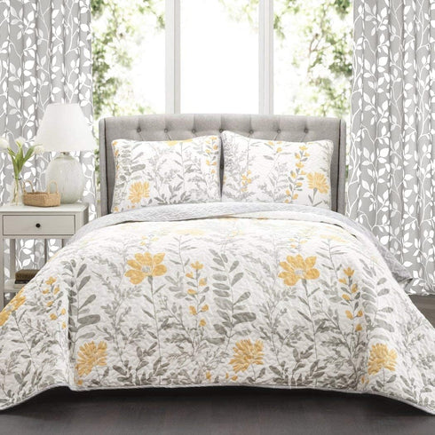 XTMYI Light Grey Small Window Curtain Panels for Bathroom,Grommet Leaf Striped Pattern Design Sheer Half Short Curtains for Bedroom Kitchen Set,Gr...