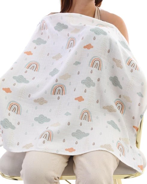 %100 Cotton Soft Muslin Baby Swaddle Blankets, Newborn Receiving Blanket for Swaddling, Breathable and Skin-Friendly Baby Swaddle, Baby Blankets U...