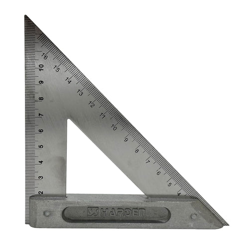 Edward Tools Harden Stainless Steel Triangle Square - 150mm - Carpenters Square, Metal Square Ruler, Woodworking Square - Portable Size - Durable ...